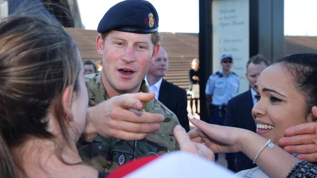 A sea of hands awaited the royal touch at the Opera House. Picture: Cameron Richardson