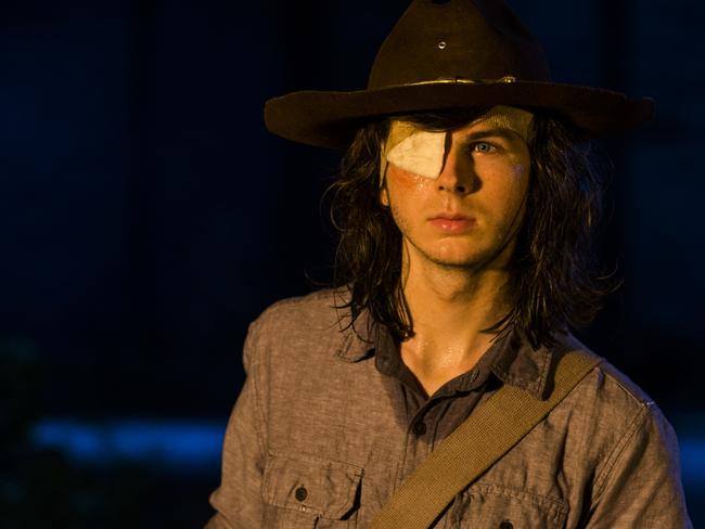 Chandler Riggs as Carl Grimes - The Walking Dead _ Season 8, Episode 8 - Photo Credit: Gene Page/AMC