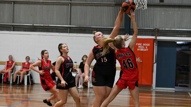 Action from the clash between Warragul and Maffra. Picture: Sports In Focus