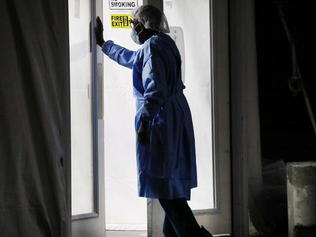 A medical worker in NYC. Picture: Getty