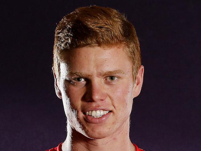 The 2014 AFL Draft at Gold Coast Convention Centre. Gold Coast Suns 8th pick, Peter Wright. Picture: JERAD WILLIAMS
