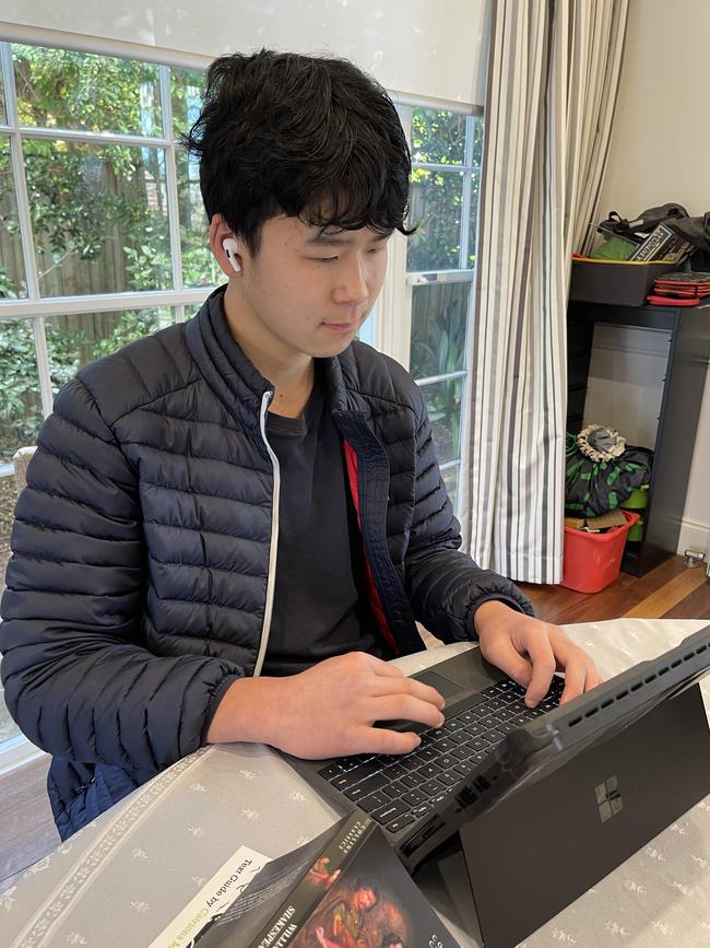 Justin Qin is currently learning from home.