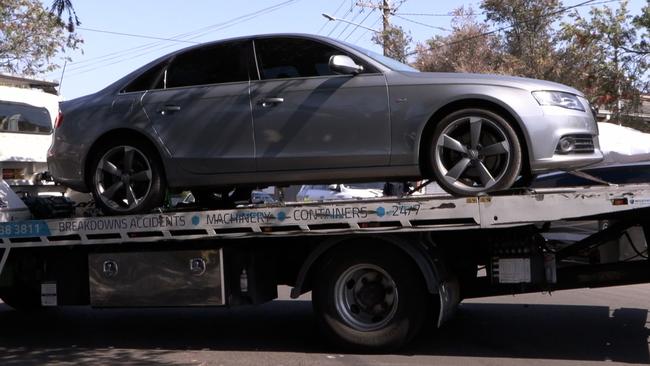 As part of inquiries, investigators attended Yurun’s home at Roselands about 10.30am and seized the Audi A4, which is set to undergo forensic examination. Picture: NCA NewsWire / NSW Police