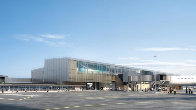 An artist’s impression of the Gold Coast Airport upgrade. Picture: Supplied