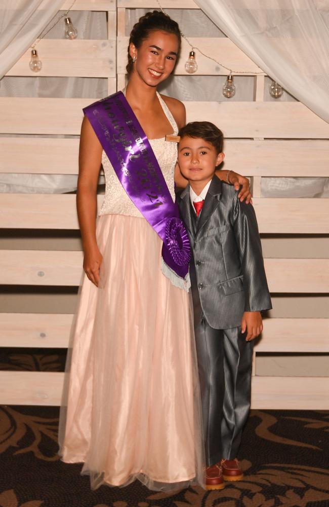 Imahn with baby brother Kellah Pholi, from Alstonville, at the zone 1 final Sydney AgShow Young Woman 2022 at Lismore Workers Club.