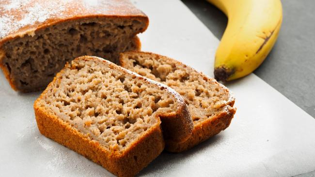 home baked banana loaf on baking pepperHome baked banana loaf on plateHome baked banana loaf on plateHome baked banana loaf on plate