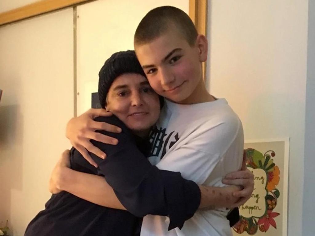 Sinead O'Connor and her son Shane, who committed suicide last year. The singer left instructions to her four children of what to do if she suddently died. Picture: Supplied