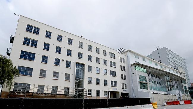 Royal Hobart Hospital redevelopment in Campbell St where a hyperbaric chamber was dropped. Picture: SAM ROSEWARNE.