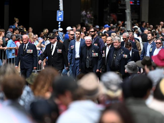 Anzac Day parade in Brisbane. Photo by Dan Peled/Getty Images