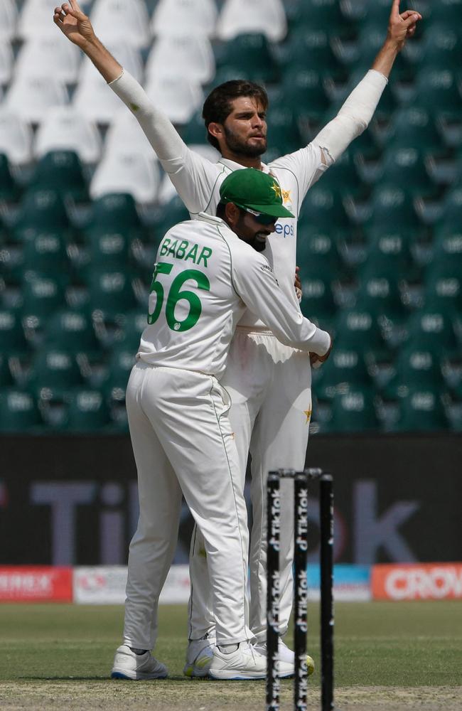 Pakistan's Shaheen Shah Afridi now sits firmly among the world’s elite fast bowlers. Picture: Aamir QURESHI / AFP