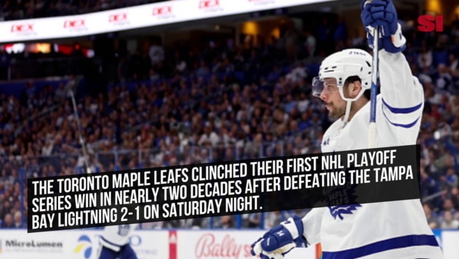 Toronto Maple Leafs win first NHL playoff series since 2004