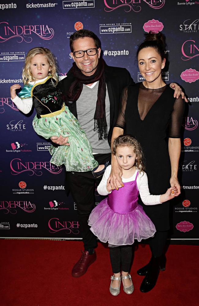 Steve Jacobs with his family. Picture: Adam Yip/The Daily Telegraph