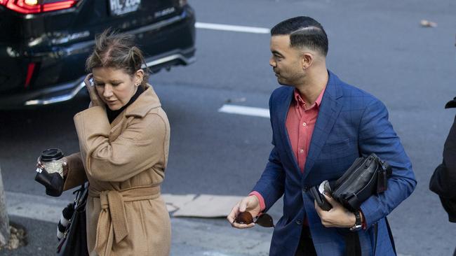 Guy Sebastian arrives at the Downing Centre Local Court on Monday. Picture: Nikki Short