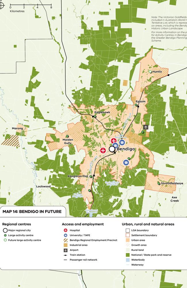 Bendigo boundary map. Picture: Supplied