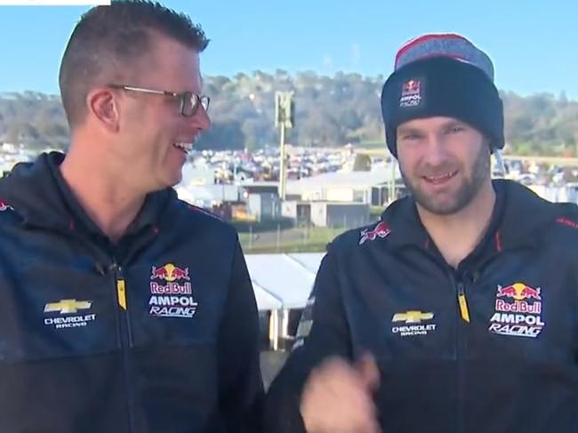 Shane van Gisbergen bails to vomit