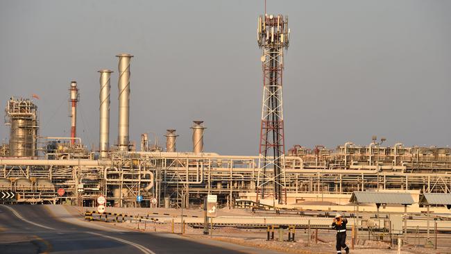 An Aramco oil processing plant. Picture: AFP