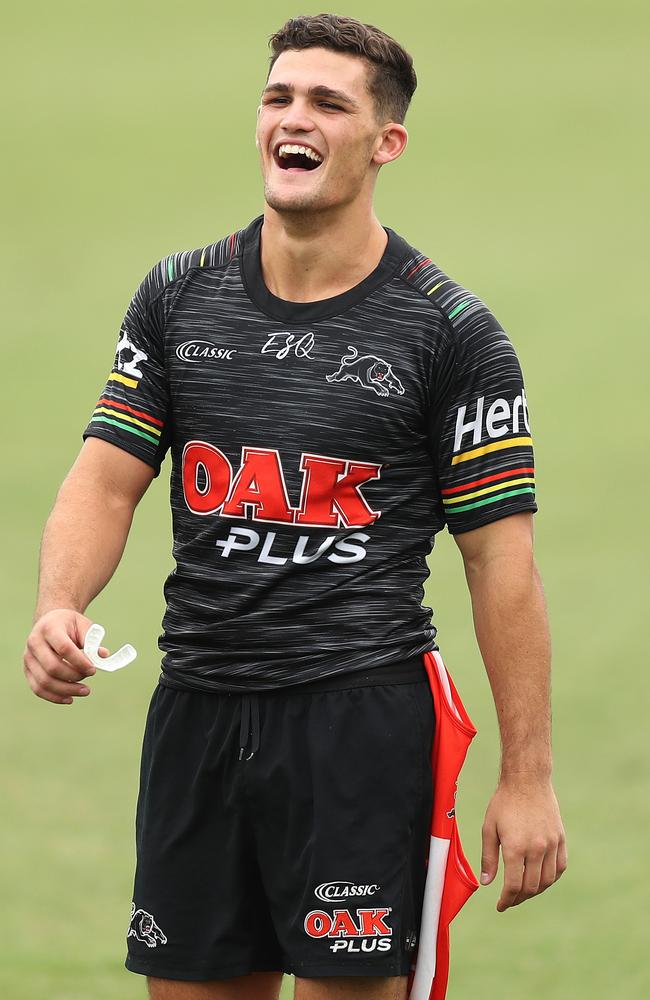 Penrith star Nathan Cleary; James Maloney; Phil Gould ...