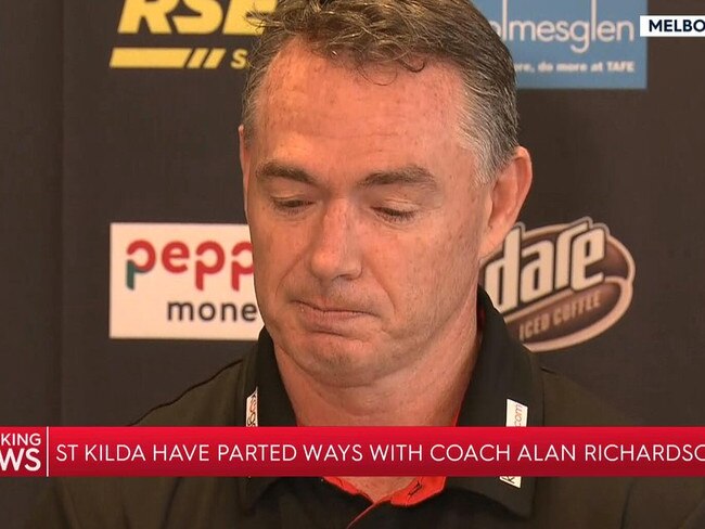 Alan Richardson had a difficult moment in his press conference.