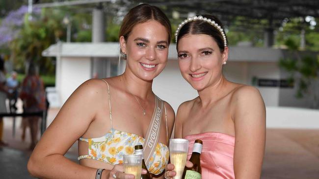 Chelsea Sinn and Jana Stadelmann at Melbourne Cup Race Day, Caloundra. Picture: Patrick Woods.