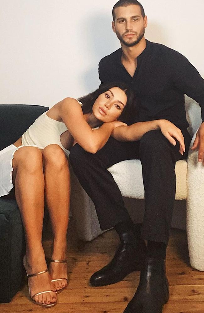 Martha Kalifatidis and Michael Brunelli are engaged. Picture: Instagram