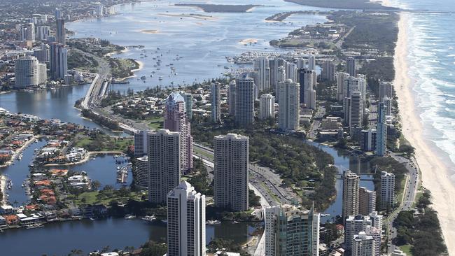 Property prices for units are doing well in Benowa, rather than on the Coastal strip. Picture: David Clark