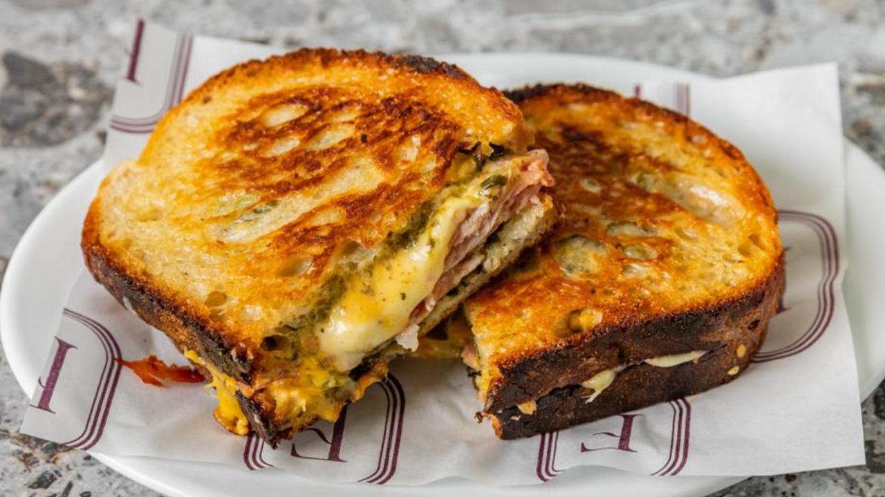 A tasty looking toastie from Fratelli Italian Deli.