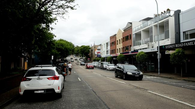 View of Sydney Rd, Balgowlah, looking towards Seaforth. File picture: Annika Enderborg