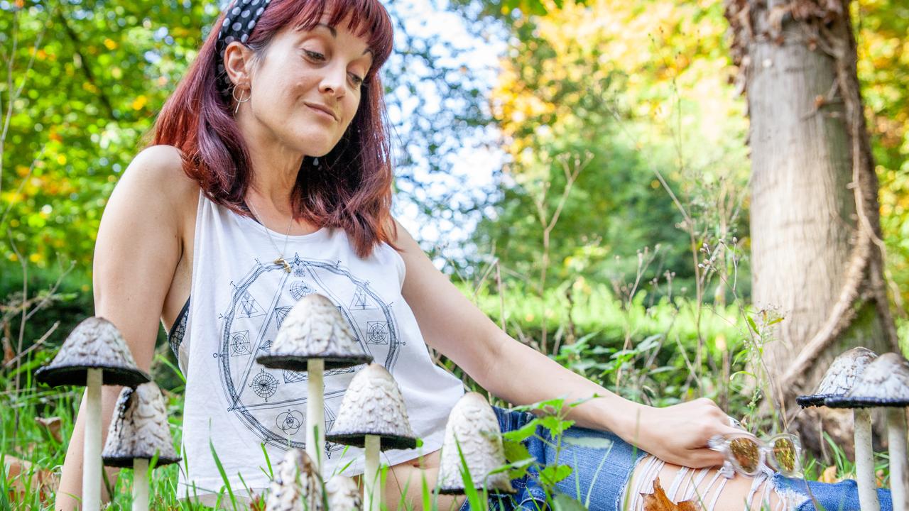 Becky is a magic mushroom expert. Picture: Paul Ewart