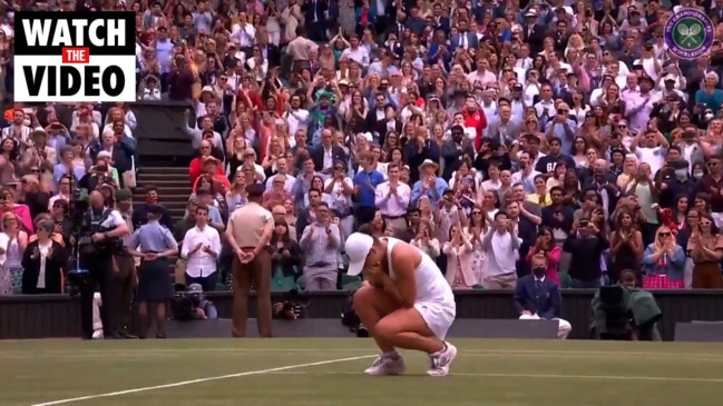 The moment Ash Barty became Wimbledon champion