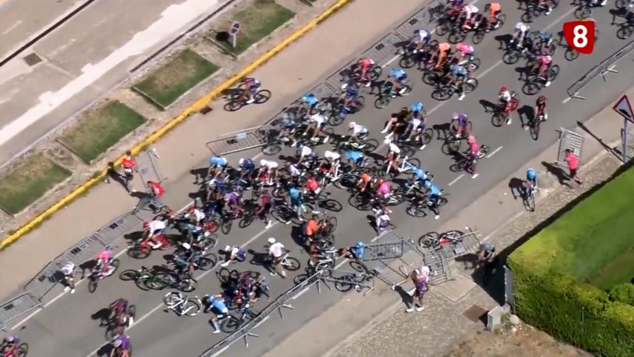 Several riders were sent off their bikes. Picture: Supplied