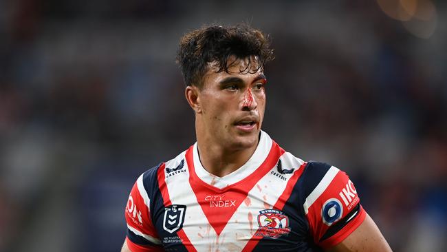 NRL 2024 RD07 SYDNEY ROOSTERS V STORM: Joseph Akuso-Suaalii Picture: NRL Photos