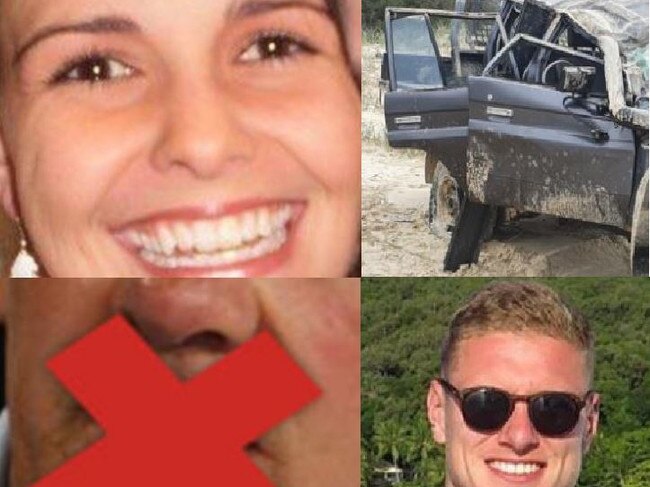 TODAY'S HEADLINES: (Clockwise form top left)  Gympie mum Kirra McLoughlin, a crashed car at Teewah Beach, Deklan Gilmartin was one of 9 people who have died in car crashes in the region this year and the OIA's warning to Gympie councillor.