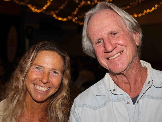 Lin Sutherland and Gordan Knight at the Save the Waves Film Festival at Tom Atkin Hall for Gold Coast at Large. Picture, Portia Large.