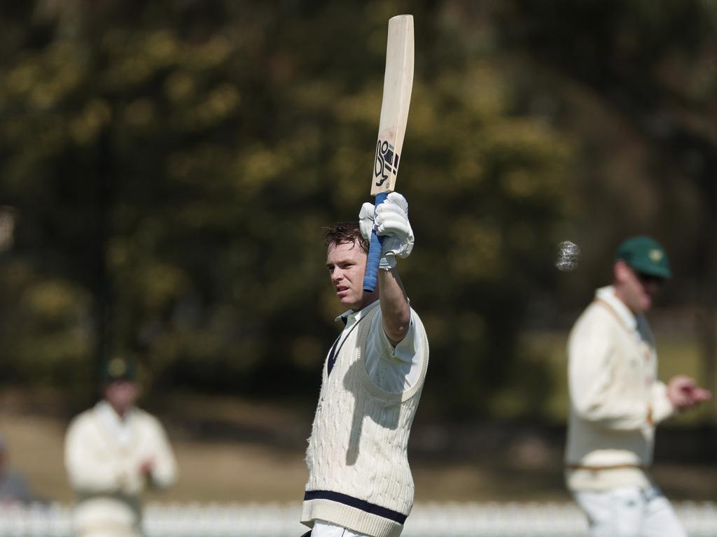 Marcus Harris of Victoria raised the bat for his 29th first class hundred on Tuesday. Picture: Getty Images