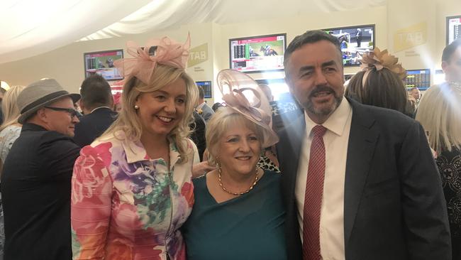 Deputy Nationals leader Bridget McKenzie with Assistant Minister for Children and Families Michelle Landry, and Minister for Veterans and Defence Personnel Darren Chester. Picture: Rachel Baxendale