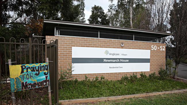 Anglicare’s Newmarch House in western Sydney, where residents died after coronavirus broke out. Picture: Adam Yip