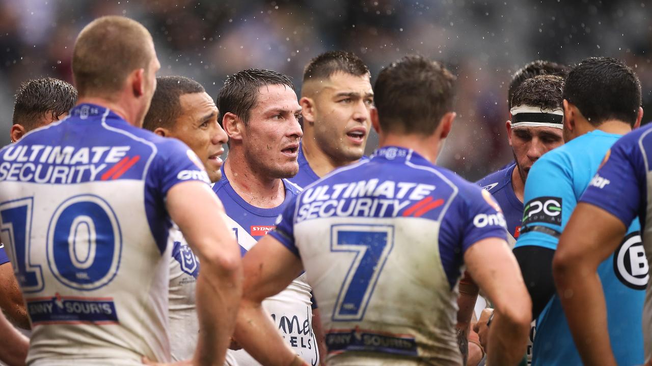 The Bulldogs are facing the prospect of seven straight losses to start a season for the first time since 1964. Picture: Getty Images.