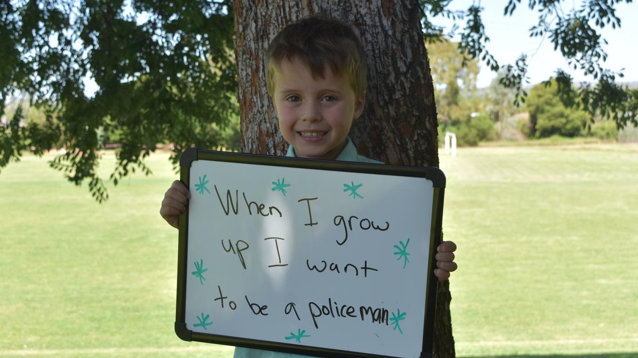 My First Year - Lutheran School Wagga Wagga students say what they would like to be when they grow up. Picture: Sam Turner