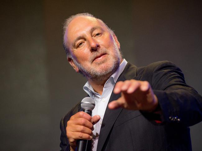 (File image) Hillsong founder Brian Houston has spoken for the first time since resigning from his role in the megachurch in a ‘comeback sermon’. Picture: Marcus Ingram/Getty Images