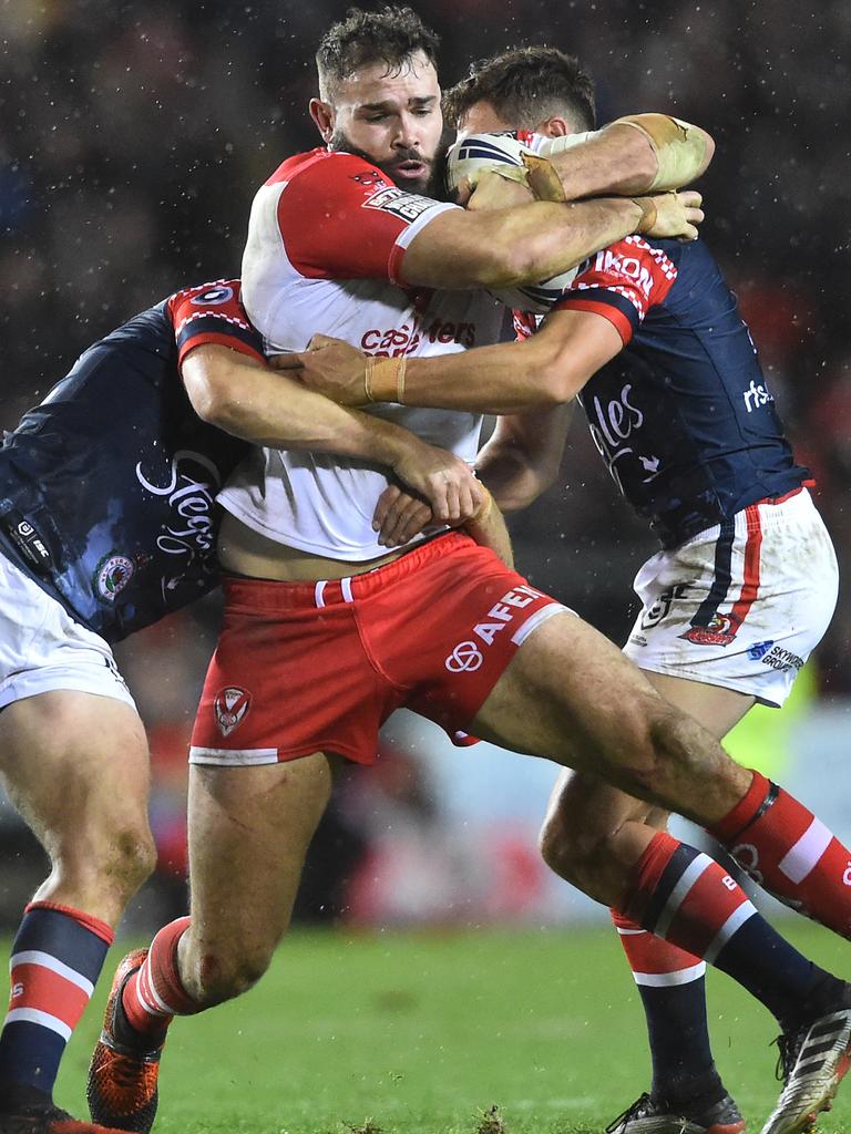 Alex Walmsley brings grunt up front.