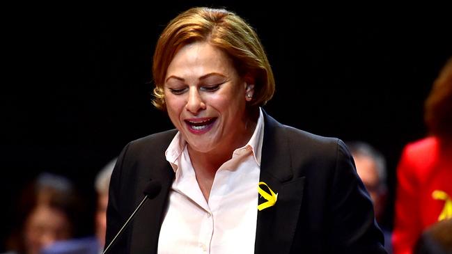 Treasurer Jackie Trad. Question Time at the State Parliament in Townsville. Picture: Alix Sweeney