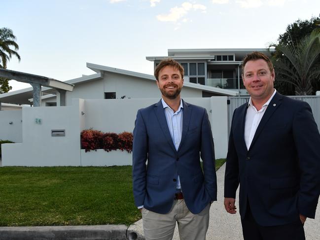 Mooloolaba is one of a cluster of tomorrow's million dollar suburbs. Pictured, James Goldsworthy and Brent Higgins. Photo Patrick Woods / Sunshine Coast Daily