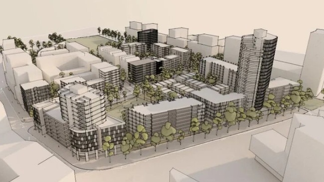 Artist impression of Meriton's development proposal in Zetland. Photo: Meriton