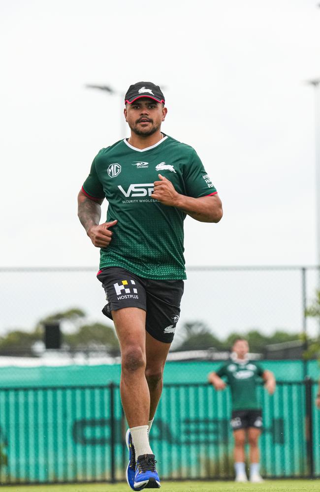 Latrell Mitchell at pre-season training. Picture: Rabbitohs