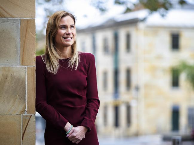 Newly elected independent Kristie Johnston at Parliament House. Picture: Chris Kidd