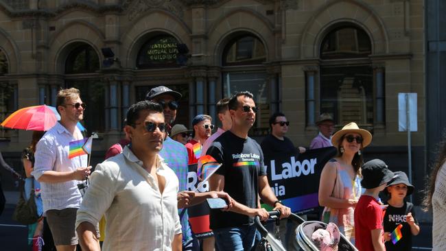 TasPride pride march Hobart 2025. Picture: Elise Kaine