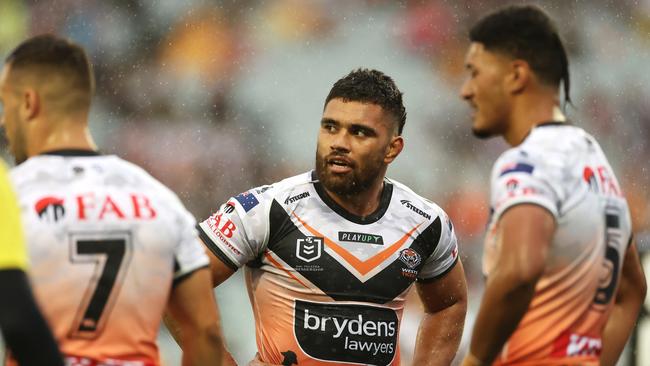 Papali'i had a tough two years at the Tigers. Picture: Mark Kolbe/Getty Images