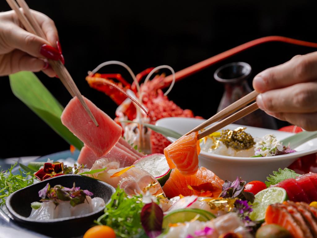 Sokyo quality fresh sashimi as part of the Lunar New Year feast. Picture: Studio Sojourn