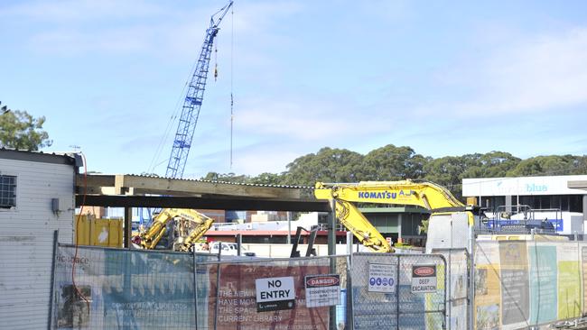 Work begins on the site of the Coffs Harbour Cultural and Civic Space on Gordon St. Photo: Tim Jarrett