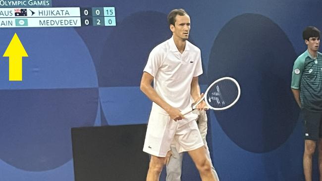 Daniil Medvedev is playing under the AIN banner.